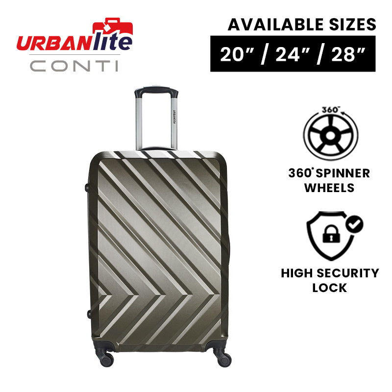 URBANlite Conti 20"/24"/28" | 4-Wheel Spinner | Anti-Scratch | Hard Case Luggage