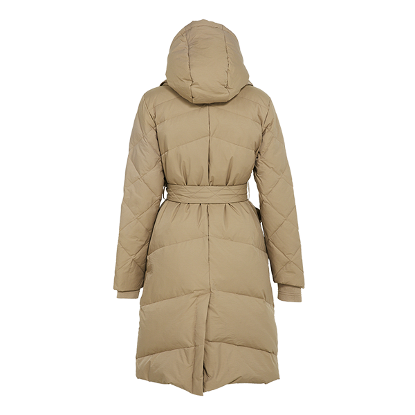 Trendy Coat Style Down Jacket With Detachable Bib With Hood - Universal Traveller SG