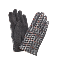 Checkered Wool Gloves
