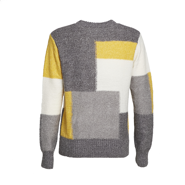Crew Neck Wool Blend Knitted Sweater - Universal Traveller SG