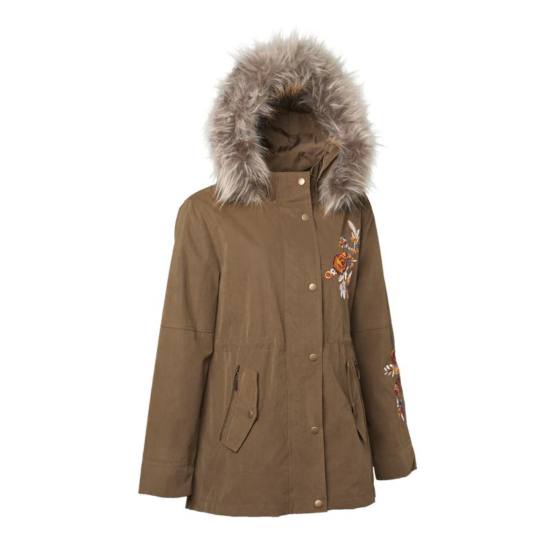 Parka Wind Jacket with Faux Fur Hood - Universal Traveller SG