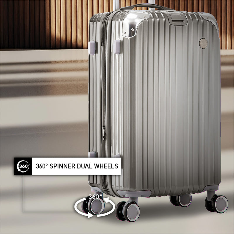 Terminal Prime 20"+ 24"+28"  360° 8-Wheel Spinner | TSA Lock I Expandable I Corner Guard IABS +PC