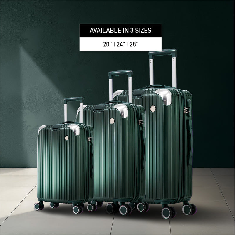 Terminal Prime 20"+ 24"+28"  360° 8-Wheel Spinner | TSA Lock I Expandable I Corner Guard IABS +PC