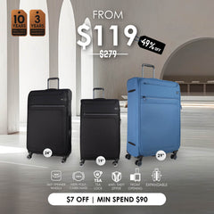 Airways Skye 3.0 Softcase - 360° 8-Wheel Spinner | TSA Lock I Expandable | ATS 24800