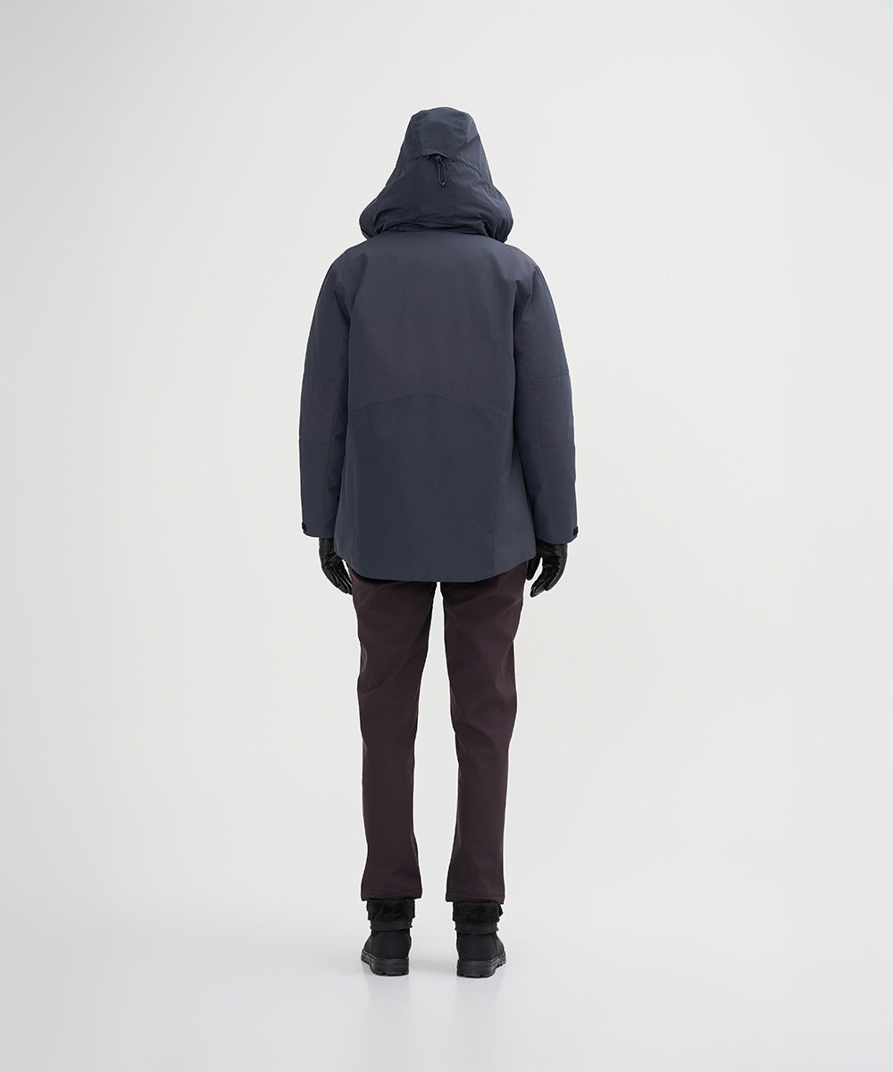 Down Jacket With Internal Shoulder Straps