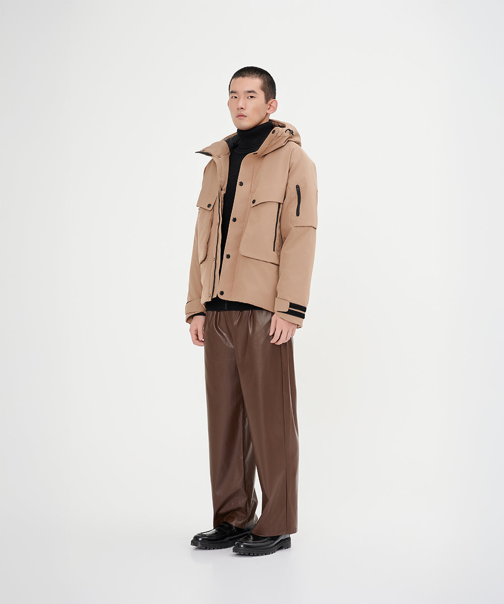 Down Jacket With Reflective Logo - DJ 24018
