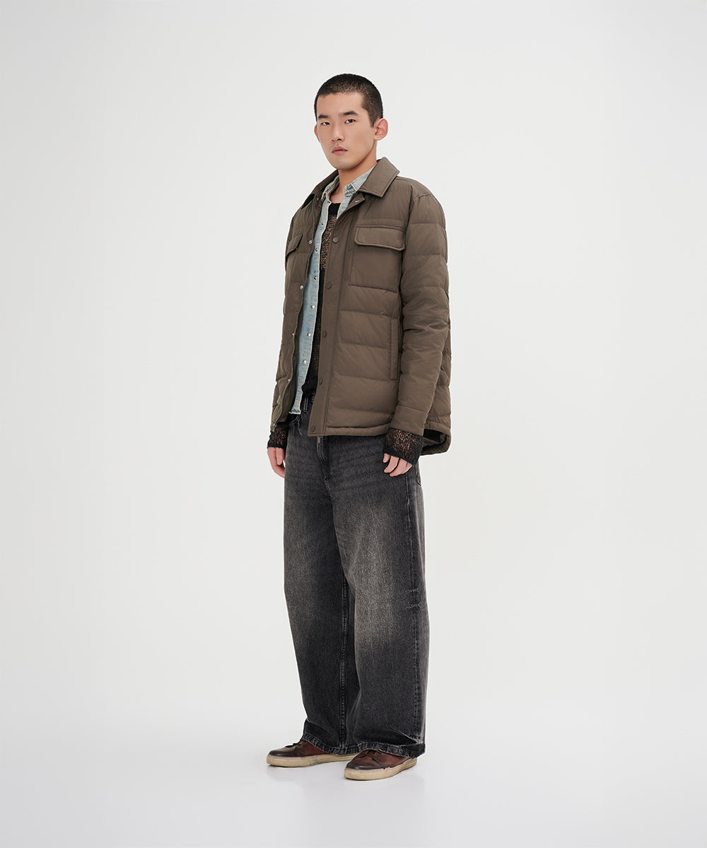 Unique Fusion Shirt Light Down Jacket - DJ 24027