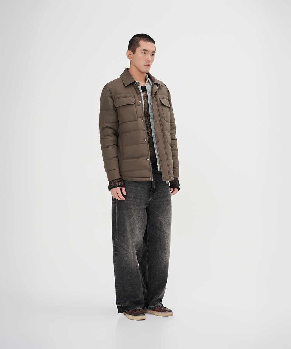 Unique Fusion Shirt Light Down Jacket - DJ 24027