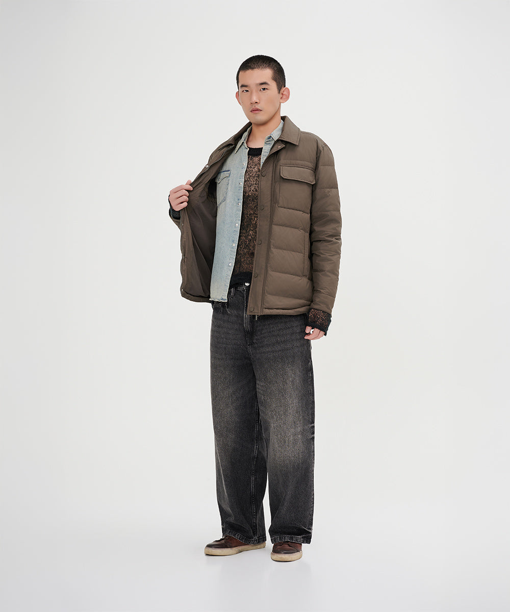 Unique Fusion Shirt Light Down Jacket - DJ 24027