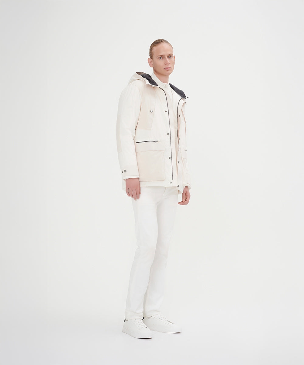 Two Color Combination Down Jacket - DJ 24031