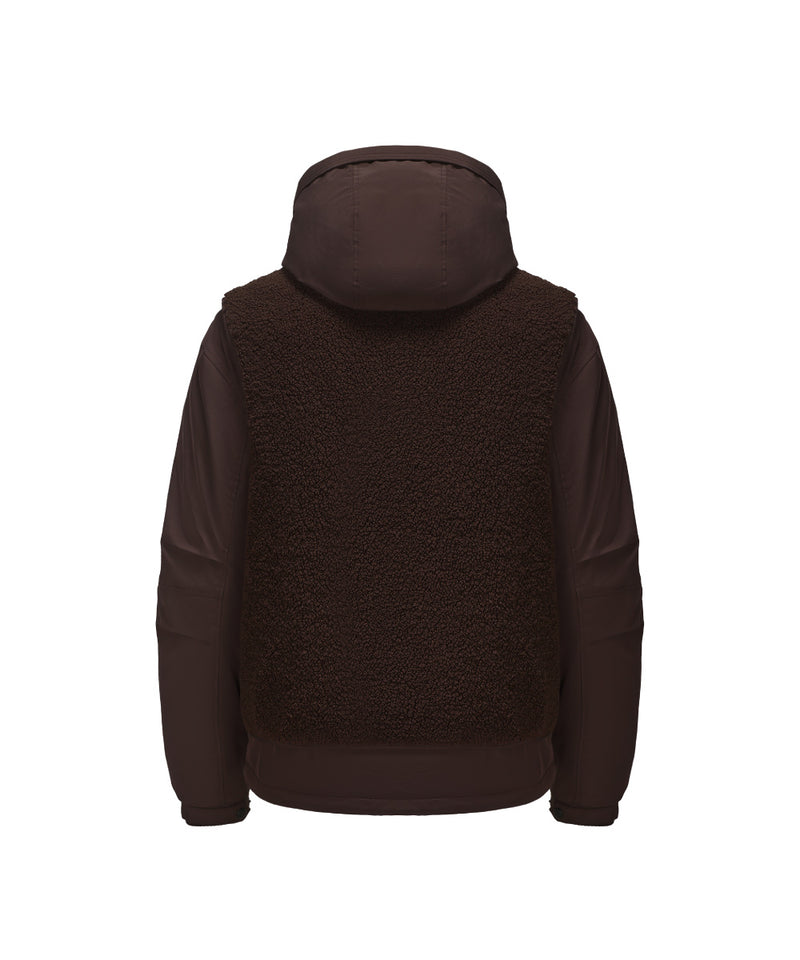 SHERPA PANEL DETAILS DOWN JACKET