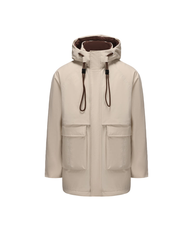 CONTRAST LINED DOWN JACKET