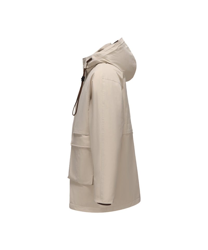 CONTRAST LINED DOWN JACKET