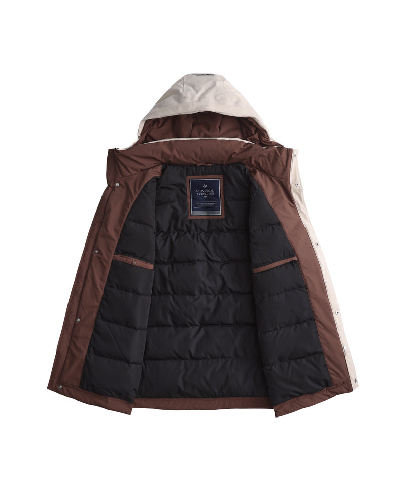 CONTRAST LINED DOWN JACKET