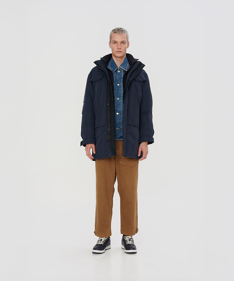DENIM LINE MID-LENGTH DOWN JACKET