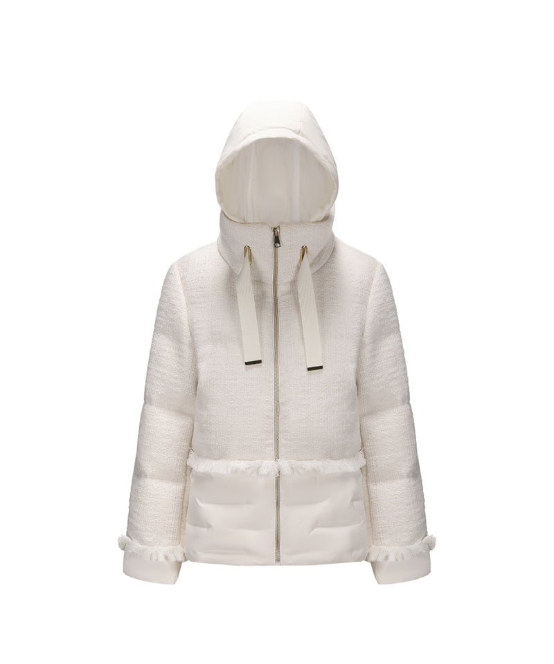 CLASSIC CHANEL-INSPIRED LOOK DOWN JACKET