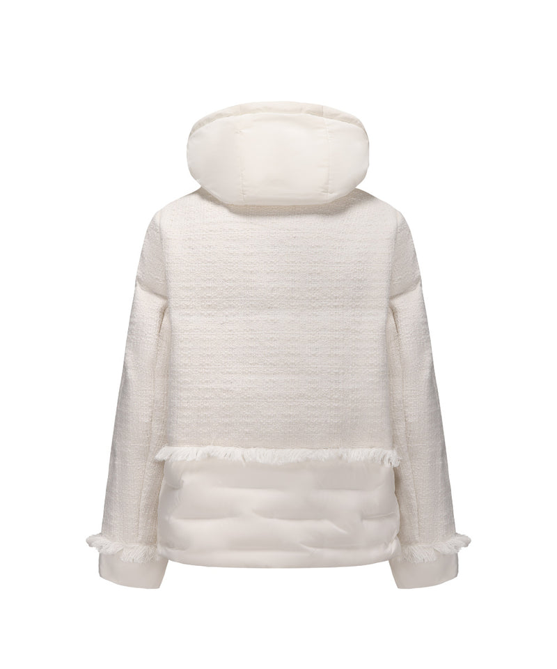 CLASSIC CHANEL-INSPIRED LOOK DOWN JACKET