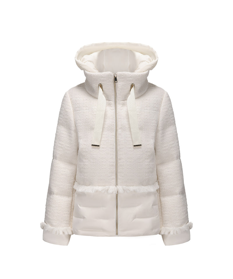 CLASSIC CHANEL-INSPIRED LOOK DOWN JACKET