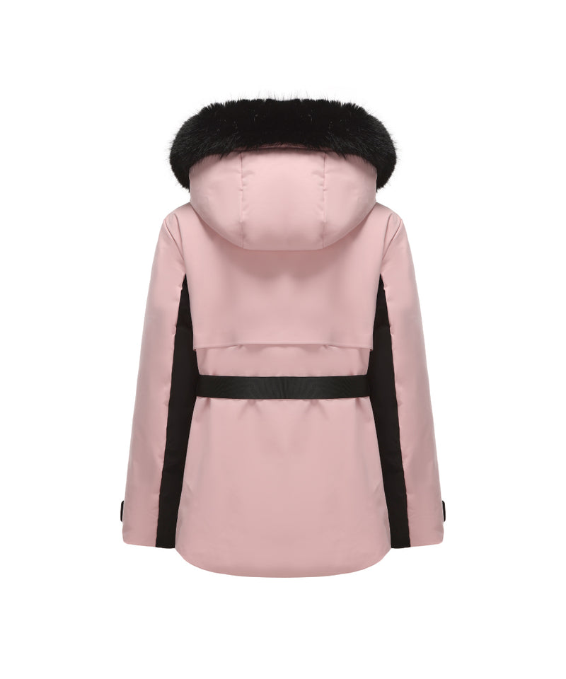 FUR-TRIMMED HOOD DOWN JACKET