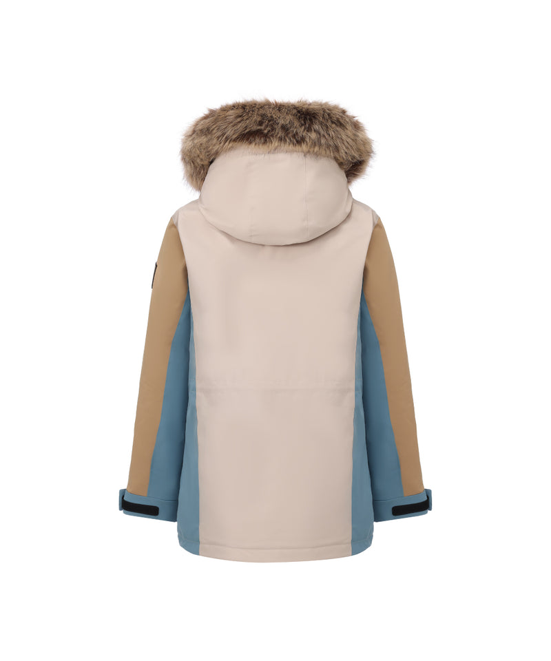 URBAN TRICOLOR DOWN JACKET WITH INTERNAL SHOUDLER STRAPS