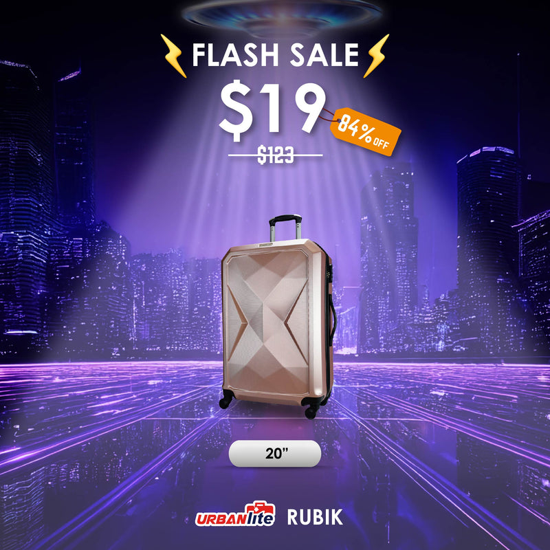 9th Nov 12PM-4PM : Shocking Sale $19 URBANlite Rubik/ Echo 20" | 4-Wheel Spinner | Anti-Scratch | Hard Case Luggage