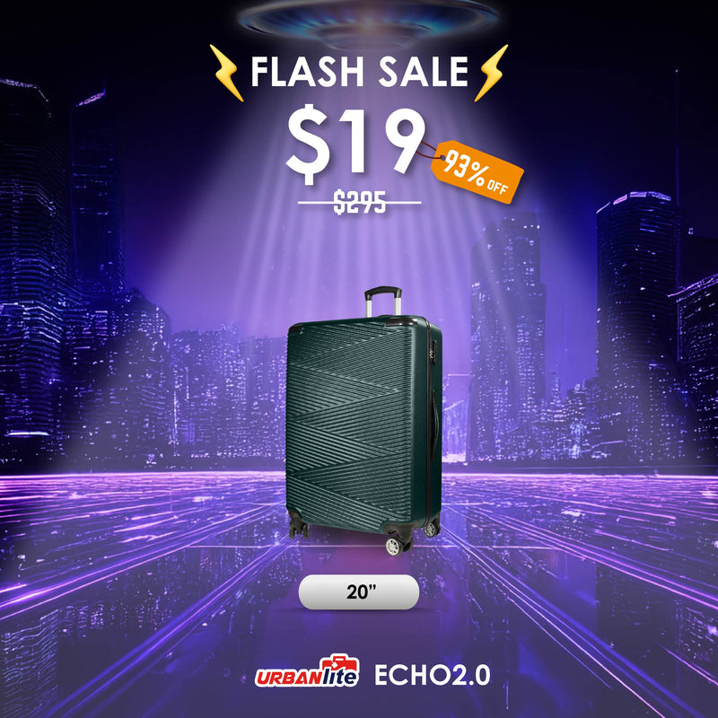 9th Nov 12PM-4PM : Shocking Sale $19 URBANlite Rubik/ Echo 20" | 4-Wheel Spinner | Anti-Scratch | Hard Case Luggage