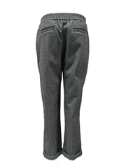 Herringbone Straight-Leg Pants