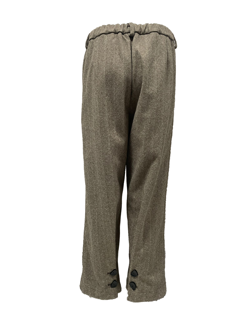 Pleated Straight-Leg Pants