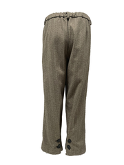 Pleated Straight-Leg Pants