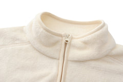 Adult Unisex Basic Fleece Jacket - IVORY