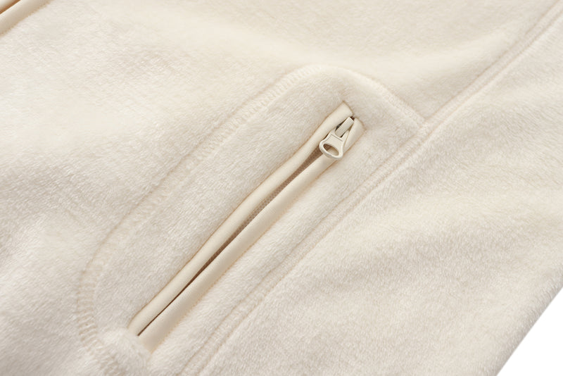 Adult Unisex Basic Fleece Jacket - IVORY