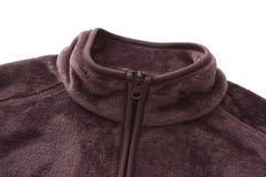 Adult Unisex Basic Fleece Jacket - PLUM