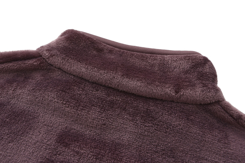 Adult Unisex Basic Fleece Jacket - PLUM