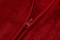 Adult Unisex Basic Fleece Jacket - RED