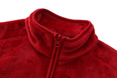 Adult Unisex Basic Fleece Jacket - RED