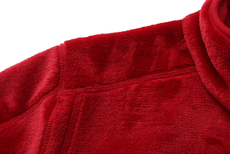 Adult Unisex Basic Fleece Jacket - RED