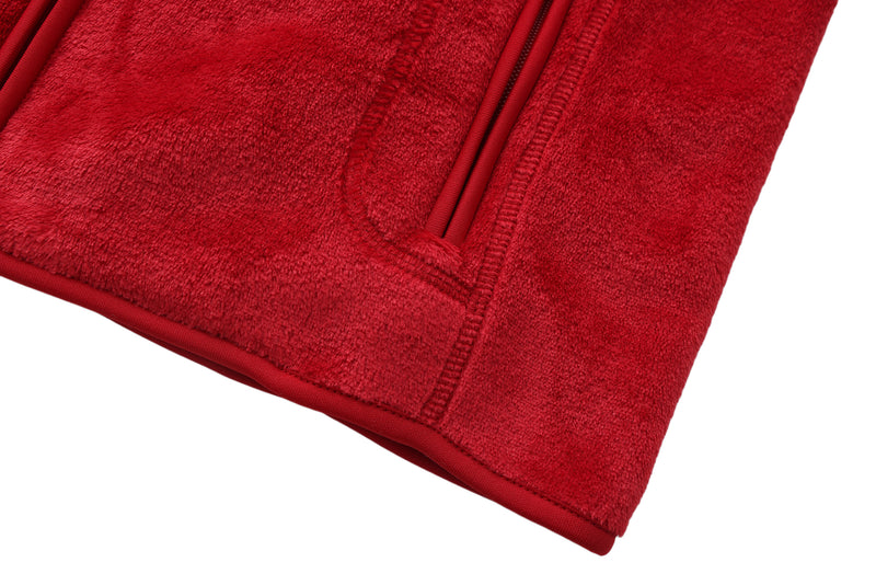 Adult Unisex Basic Fleece Jacket - RED