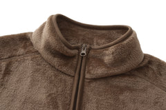 Adult Unisex Basic Fleece Jacket - CARAMEL