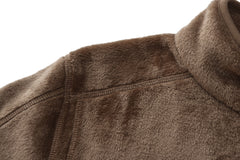 Adult Unisex Basic Fleece Jacket - CARAMEL