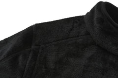 Adult Unisex Basic Fleece Jacket - BLACK