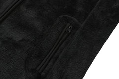 Adult Unisex Basic Fleece Jacket - BLACK