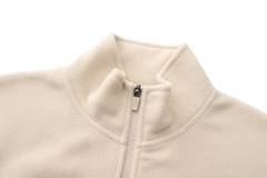 Unisex Basic Polar Fleece Jacket - BEIGE