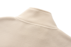 Unisex Basic Polar Fleece Jacket - BEIGE