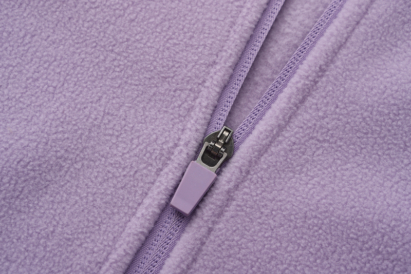 Unisex Basic Polar Fleece Jacket - LILAC