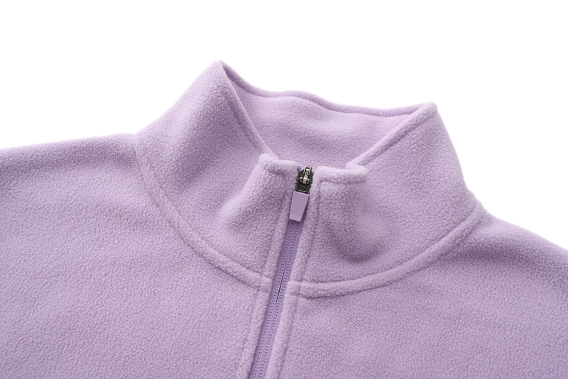 Unisex Basic Polar Fleece Jacket - LILAC