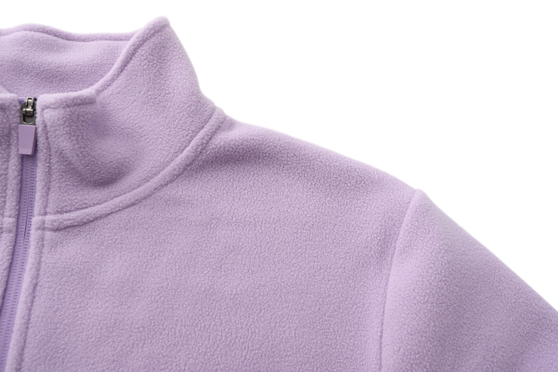 Unisex Basic Polar Fleece Jacket - LILAC