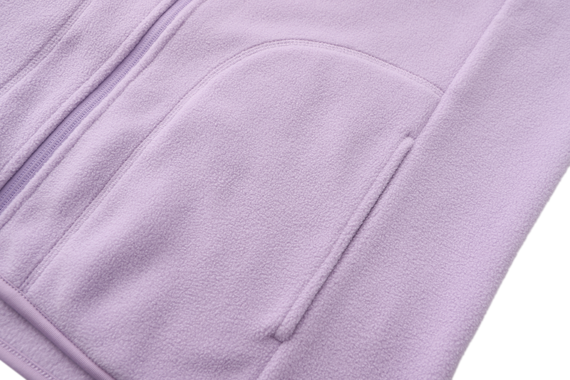 Unisex Basic Polar Fleece Jacket - LILAC