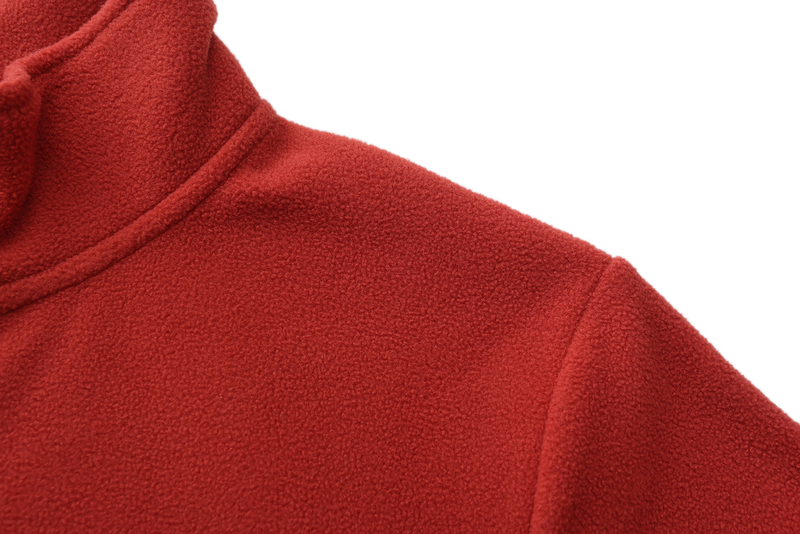 Unisex Basic Polar Fleece Jacket - RED