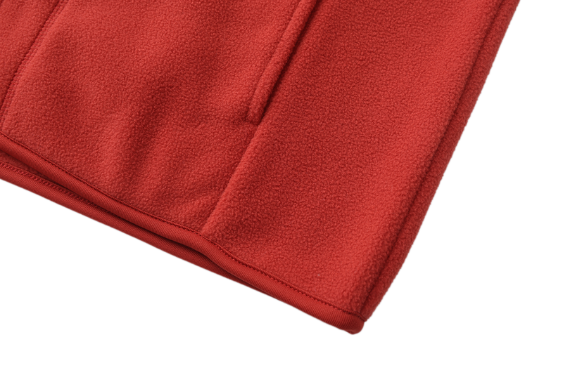 Unisex Basic Polar Fleece Jacket - RED