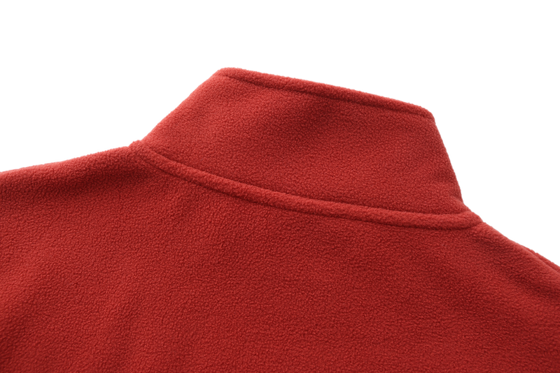 Unisex Basic Polar Fleece Jacket - RED